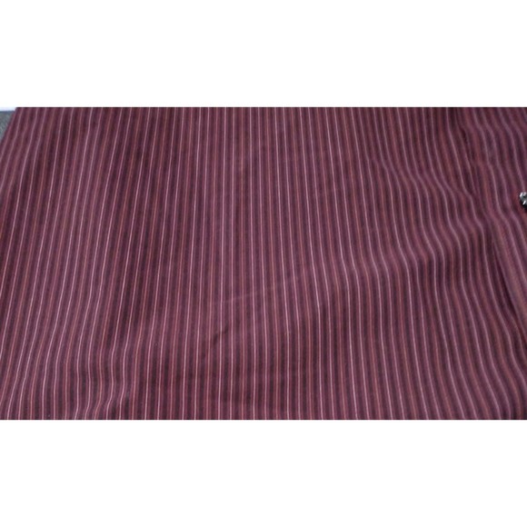 Stafford Performance Button Up Shirt Men's 16 1/2 32/33 Maroon Long Sleeve - Picture 5 of 7